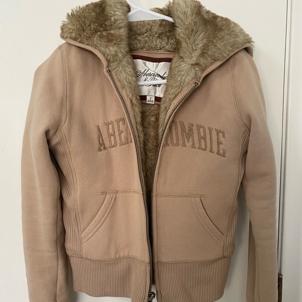 Vintage Abercrombie and Fitch Fairchild Fur lined Hoodie